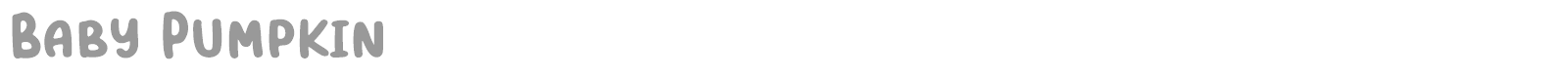 Baby Pumpkin font preview